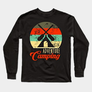 Camping Adventure Retro Long Sleeve T-Shirt